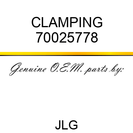 CLAMPING 70025778