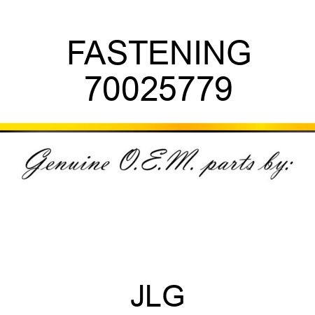 FASTENING 70025779