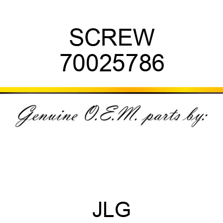 SCREW 70025786