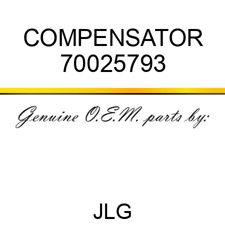 COMPENSATOR 70025793