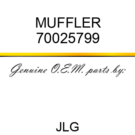 MUFFLER 70025799