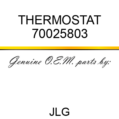 THERMOSTAT 70025803