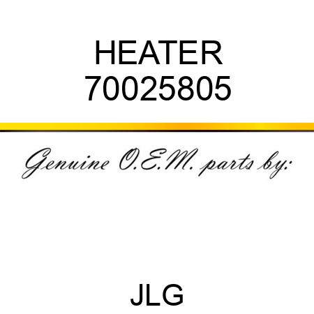 HEATER 70025805