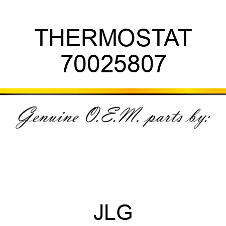 THERMOSTAT 70025807