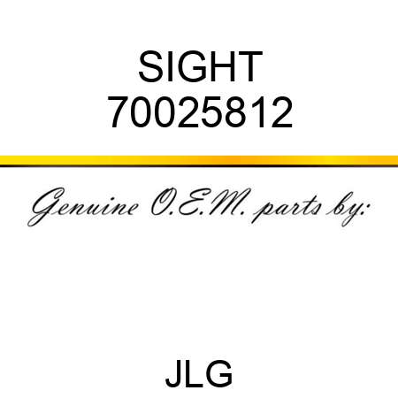 SIGHT 70025812
