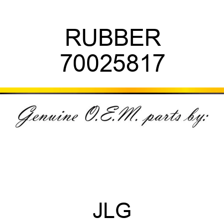 RUBBER 70025817