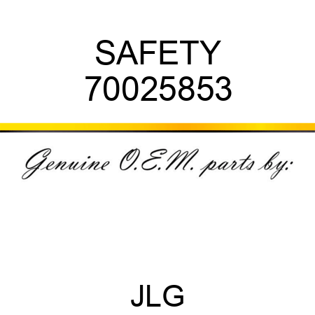 SAFETY 70025853