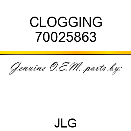 CLOGGING 70025863