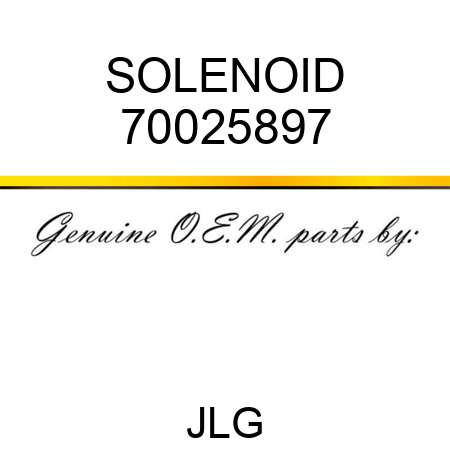 SOLENOID 70025897