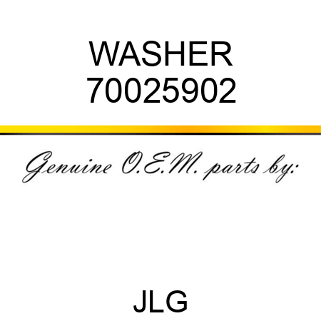 WASHER 70025902