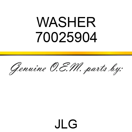 WASHER 70025904