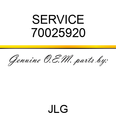 SERVICE 70025920