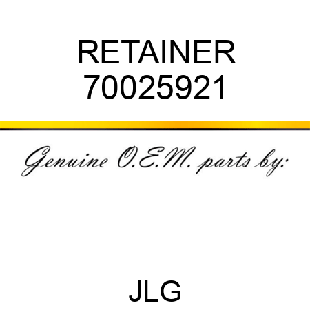 RETAINER 70025921
