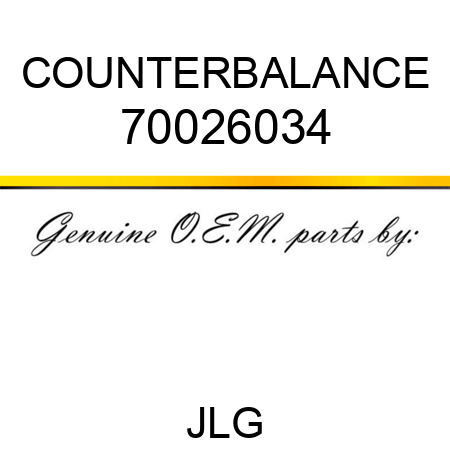 COUNTERBALANCE 70026034
