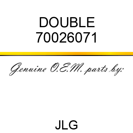 DOUBLE 70026071