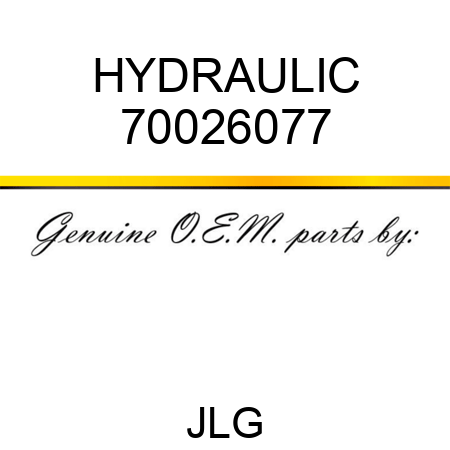HYDRAULIC 70026077