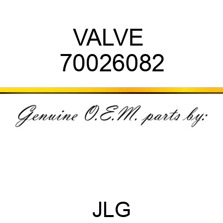 VALVE  70026082