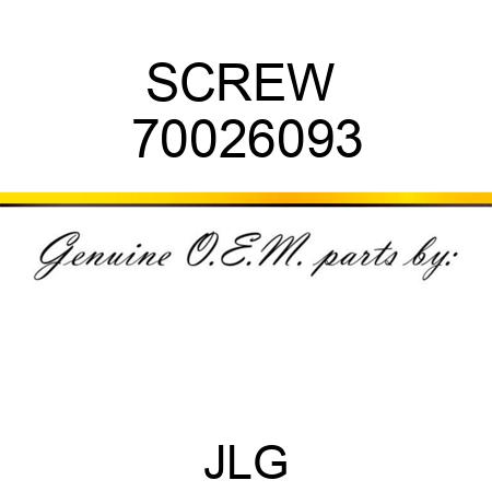 SCREW  70026093