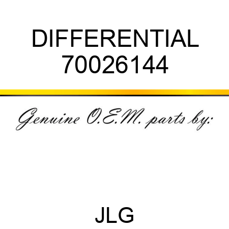 DIFFERENTIAL 70026144