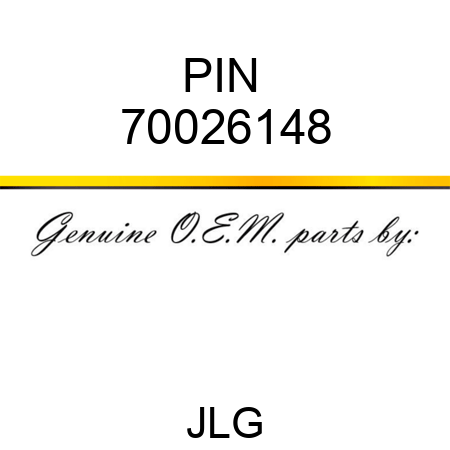 PIN  70026148