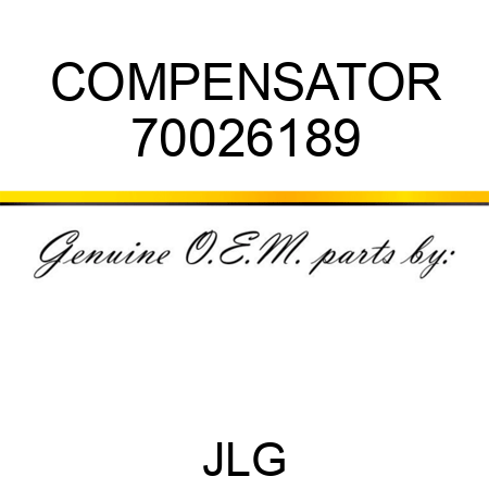 COMPENSATOR 70026189
