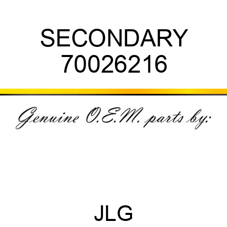 SECONDARY 70026216