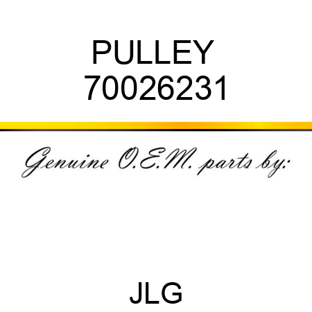 PULLEY  70026231