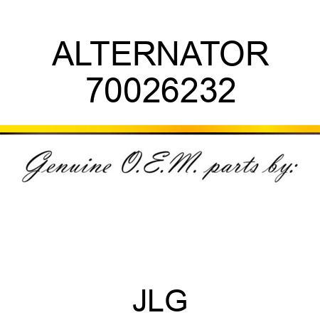 ALTERNATOR 70026232