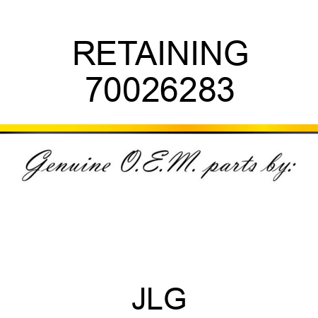 RETAINING 70026283