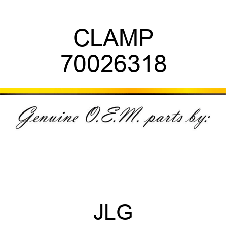 CLAMP 70026318
