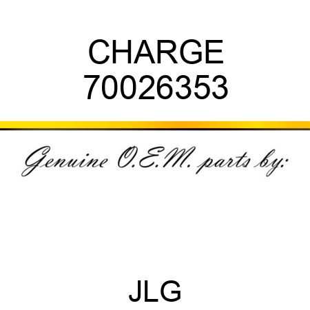CHARGE 70026353