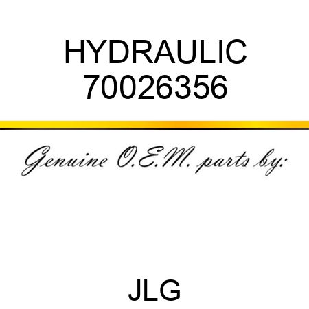 HYDRAULIC 70026356