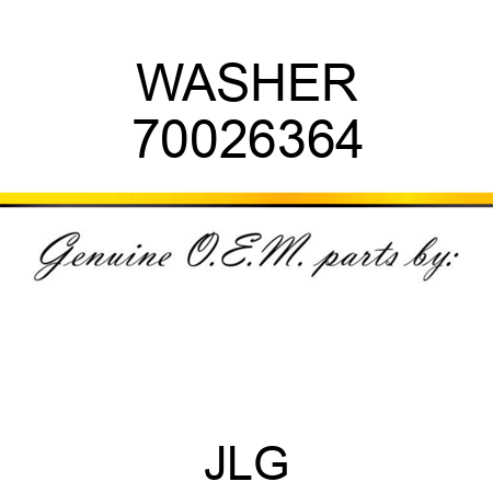 WASHER 70026364