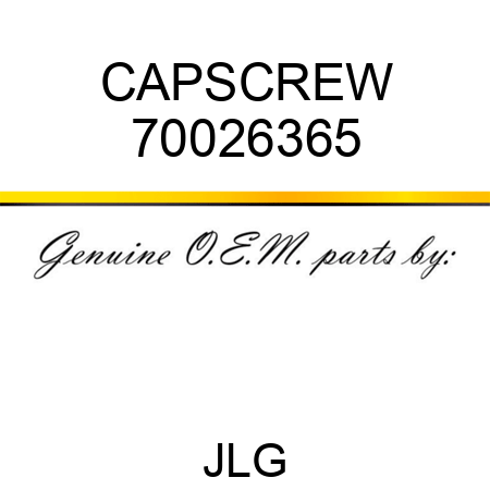 CAPSCREW 70026365
