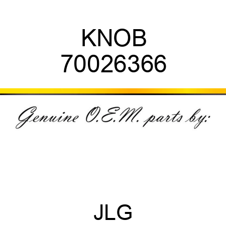KNOB 70026366
