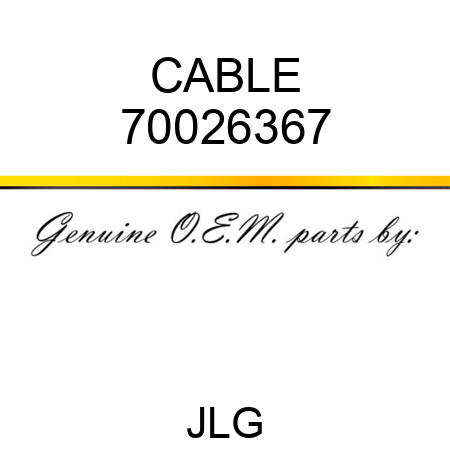 CABLE 70026367
