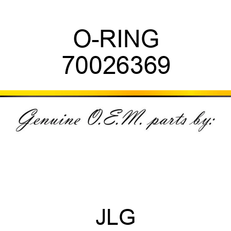 O-RING 70026369