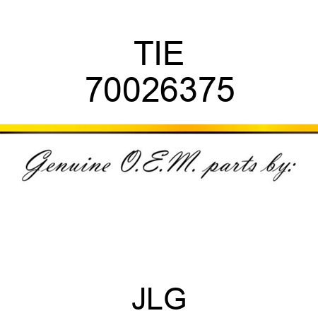TIE 70026375