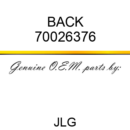 BACK 70026376
