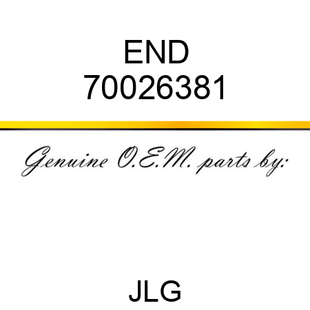 END 70026381
