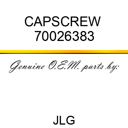 CAPSCREW  70026383