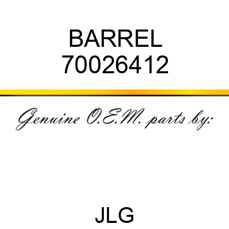 BARREL 70026412