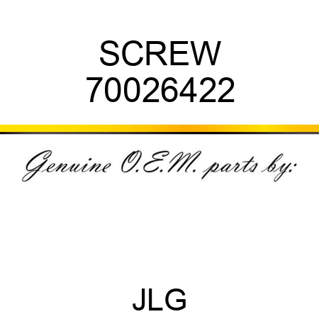 SCREW 70026422