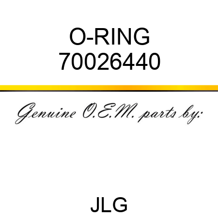 O-RING 70026440