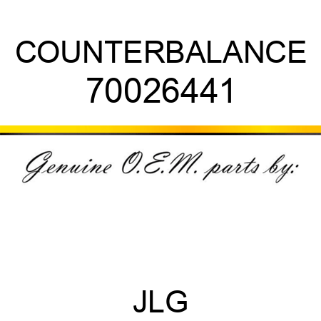 COUNTERBALANCE 70026441