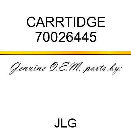 CARRTIDGE 70026445