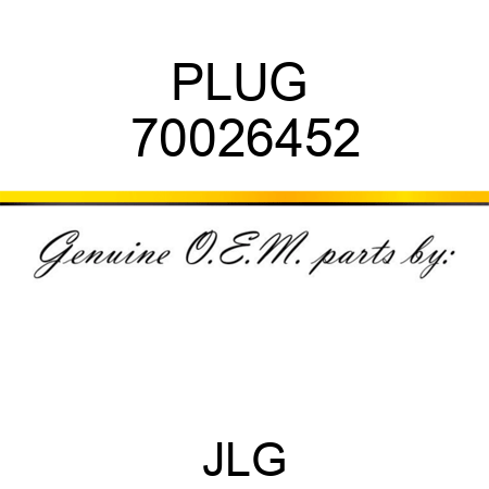 PLUG  70026452