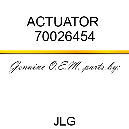 ACTUATOR  70026454
