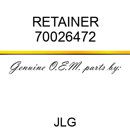 RETAINER 70026472