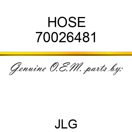 HOSE 70026481